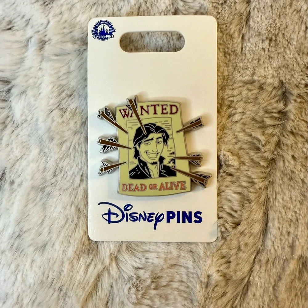 *NWT* Disney Tangled Flynn Rider Eugene Fitzherbert Wanted Dead or Alive Pin - Picture 1 of 2